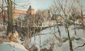 Springhead, nabij Oldham door George Sykes